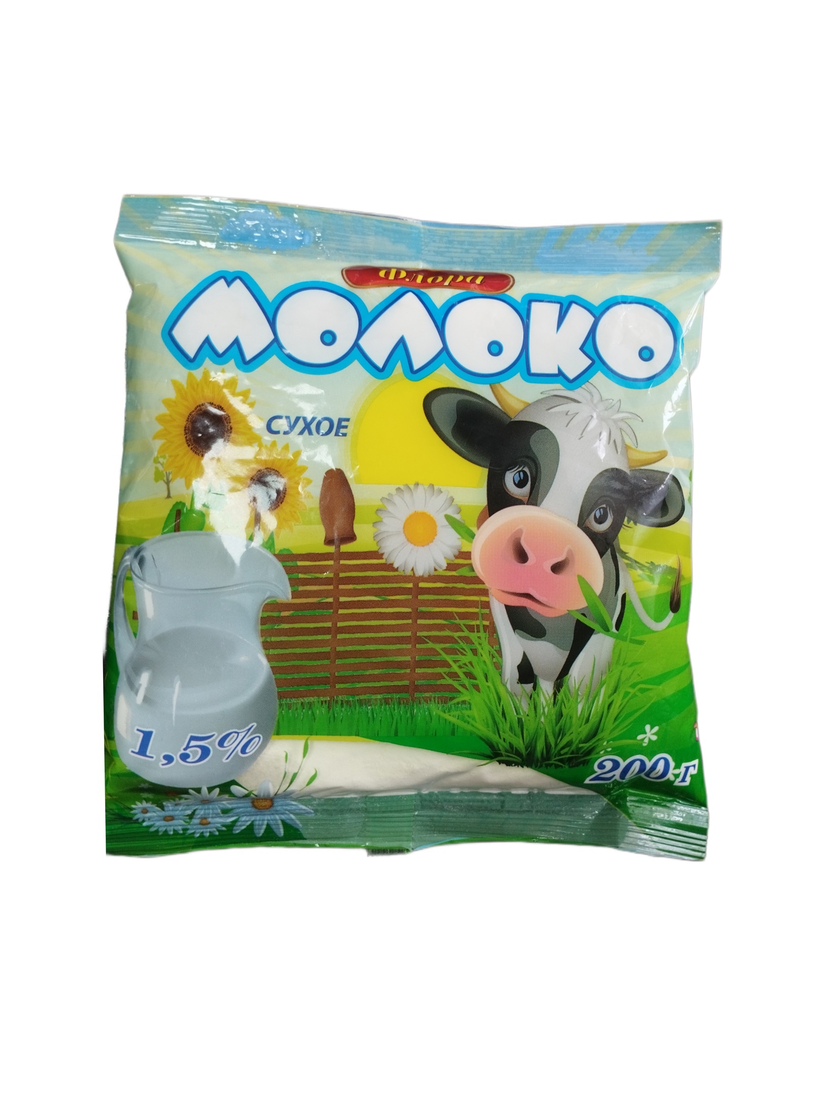 картинка  Флора Молоко Сухое 1,5% 200г. от нашего магазина