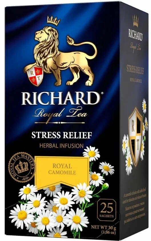 картинка Ричард ПАКЕТ Camomile Stress Relief Фрукт Травян 25шт от нашего магазина