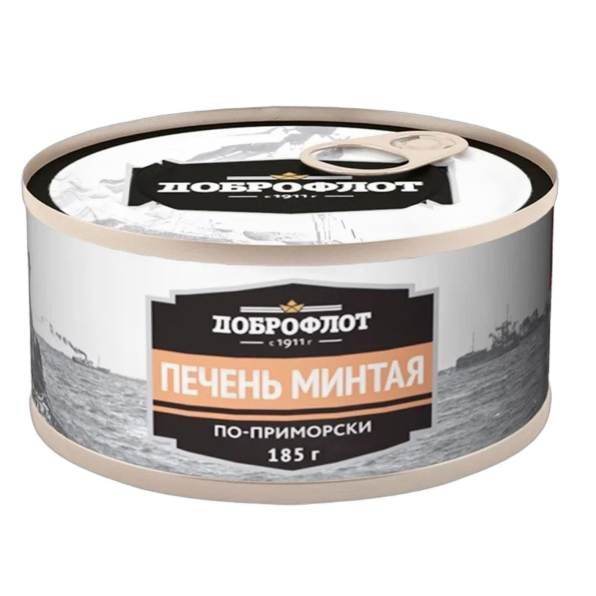 картинка Доброфлот Печень Минтая По-приморски 185гр от нашего магазина