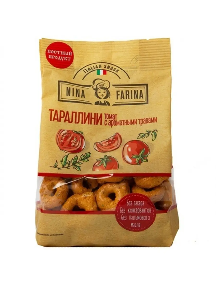 картинка Нина Фарина Тараллини ТОМАТ АРОМАТ ТРАВЫ Без сахара 180гр от нашего магазина