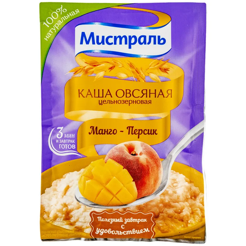 картинка Мистраль Каша Овсяная МАНГО ПЕРСИК 40гр от нашего магазина