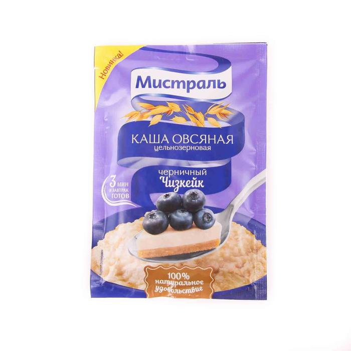 картинка Мистраль Каша Овсяная ЧЕРНИЧНЫЙ ЧИЗКЕЙК 40гр от нашего магазина