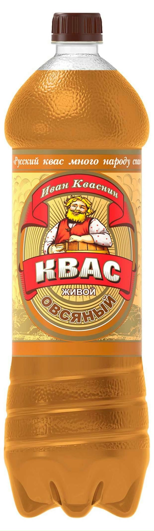 картинка Квас Овсяный живой Иван Кваснин 1,42л от нашего магазина