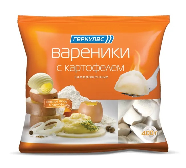картинка B Геркулес Вареники с Картошкой упаковка (400г.) от нашего магазина