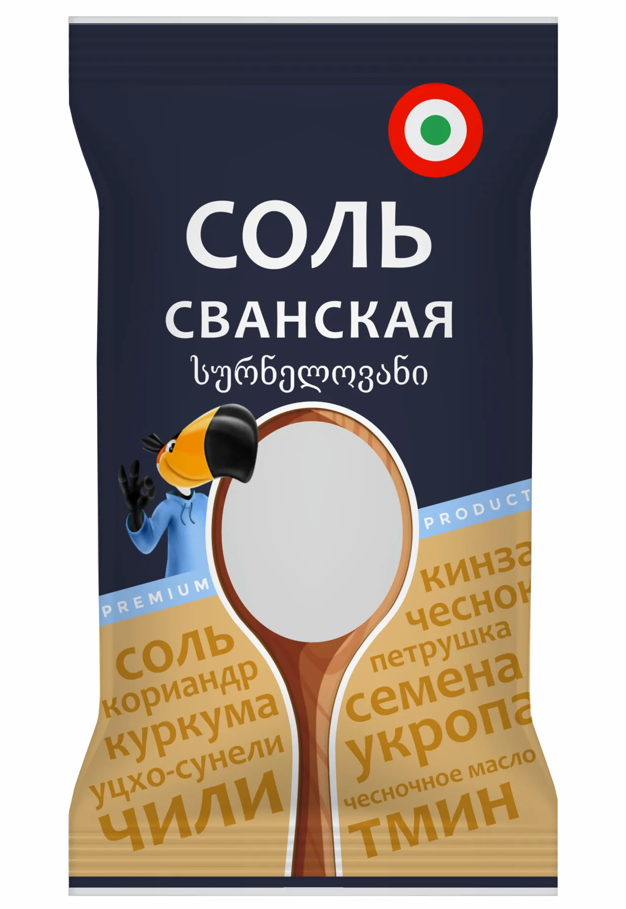картинка Ложка Соли СВАНСКАЯ 250г БонАрамеда от нашего магазина
