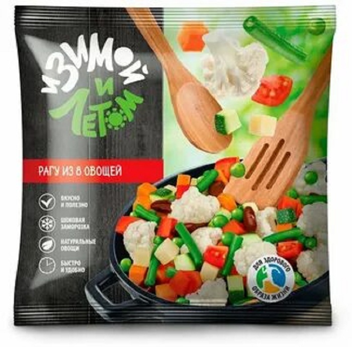 картинка Рагу из 8 овощей смесь овощная 400г Зимой и летом от нашего магазина