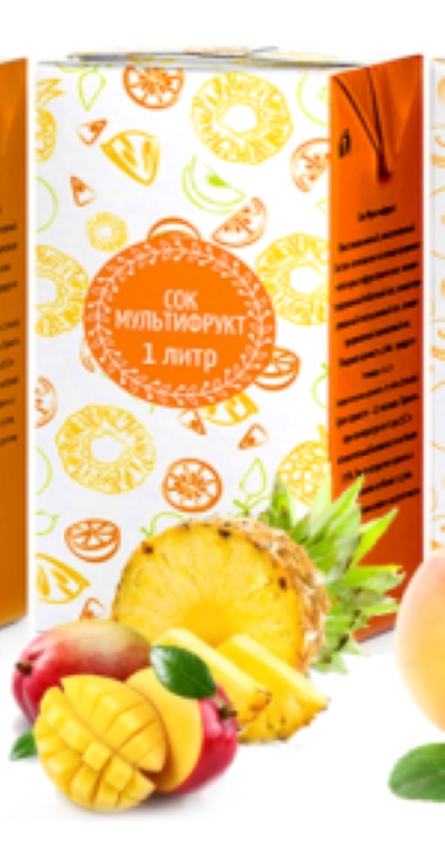 картинка Диас МУЛЬТИФРУКТ Сок 1л белая упаковка от нашего магазина