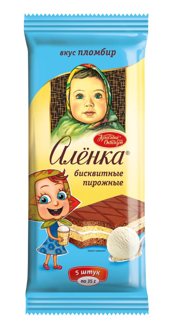 картинка Аленка Пирожные Пломбир бисквитные неглаз 175гр от нашего магазина