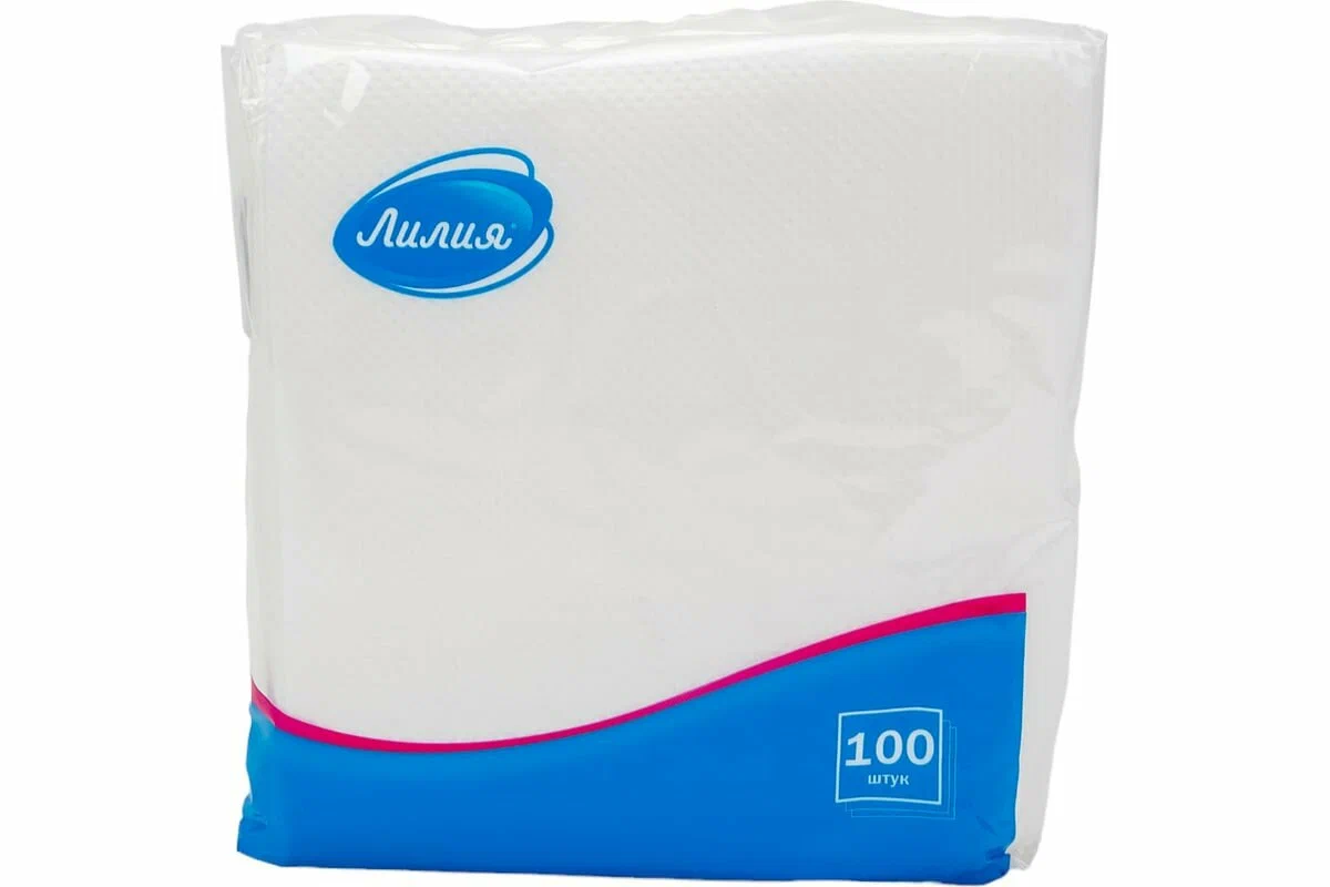 картинка ЛИЛИЯ Столовые салфетки 100шт от нашего магазина