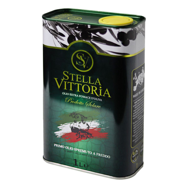 картинка Оливковое масло 1л СТЕЛЛА ВИТОРИЯ Экстра Олив прямоугольная от нашего магазина