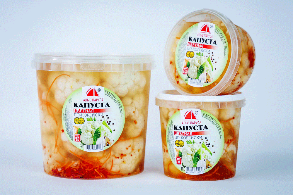 картинка Алые Паруса Цветная капуста по корейски 350гр от нашего магазина