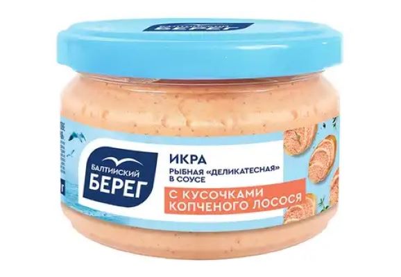 картинка Бал берег Икра рыбная Лосось копченый 180гр от нашего магазина