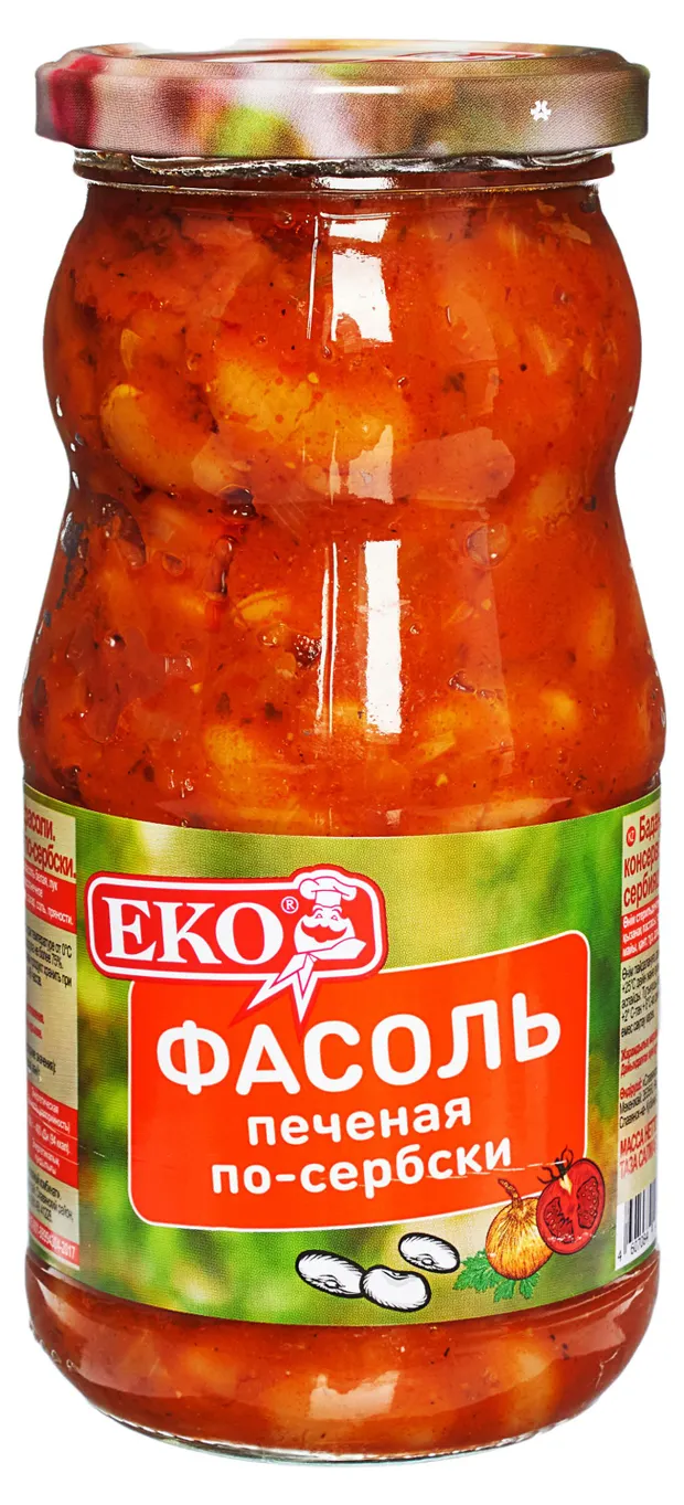 картинка ЭКО Фасоль по-сербски печеная 500гр от нашего магазина
