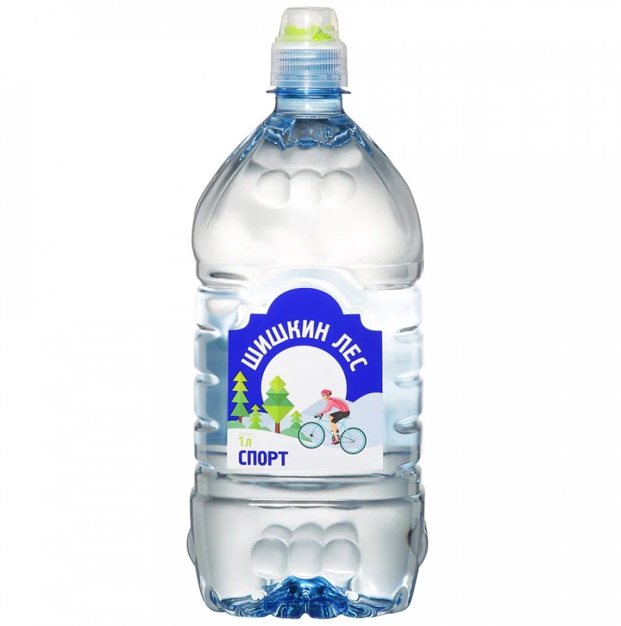 картинка Шишкин Лес 1л СПОРТ с соской негаз вода от нашего магазина