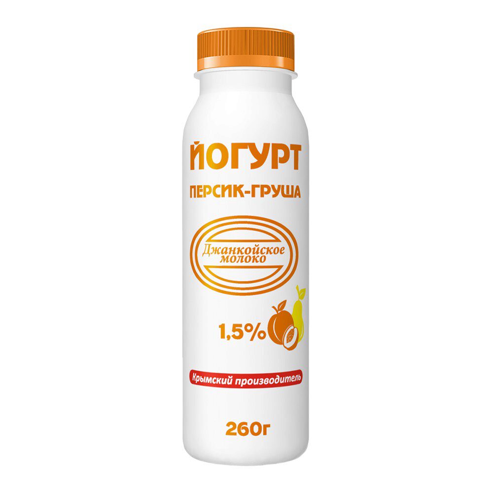 картинка Дж Йогурт ПЕРСИК ГРУША 260мл бутылка от нашего магазина