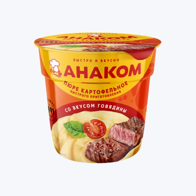 картинка Анаком Пюре СТАКАН Говядина 40гр от нашего магазина