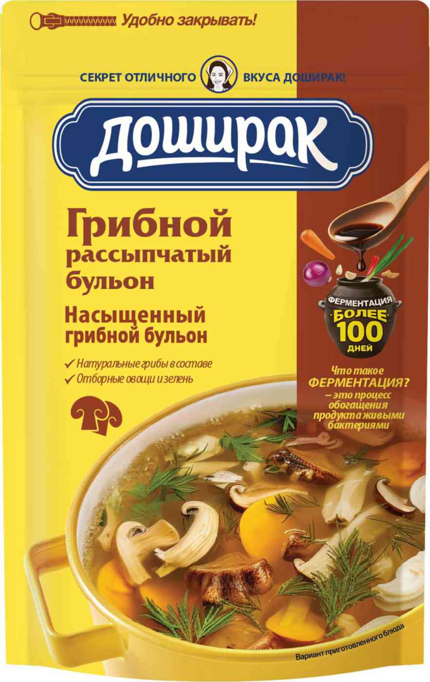 картинка Доширак Бульон ГРИБНОЙ рассыпчатый 90гр от нашего магазина