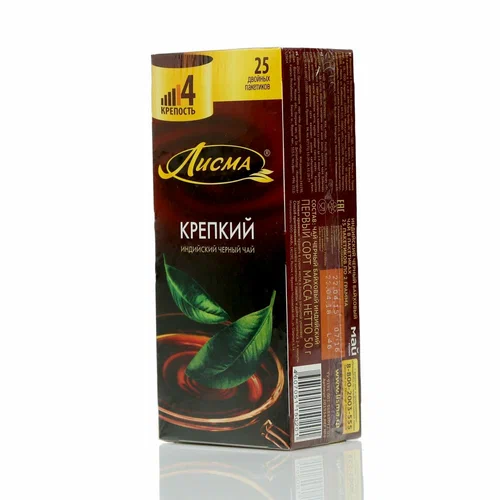 картинка Лисма Крепкий Чай Черный 25пак от нашего магазина