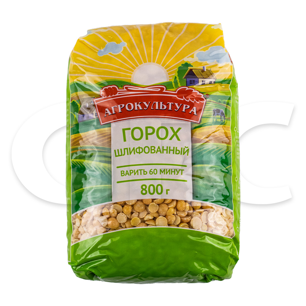 картинка Агрокульт Горох шлифованный 800гр от нашего магазина