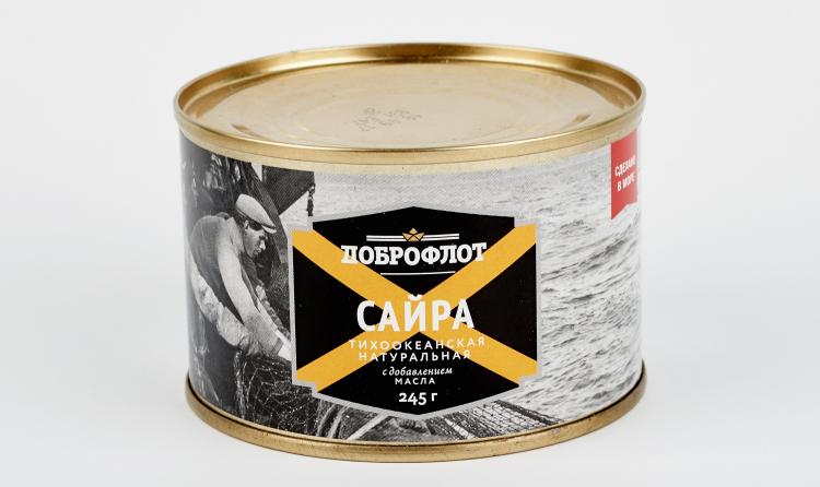 картинка Доброфлот САЙРА с добавлением масла натуральн 245гр от нашего магазина