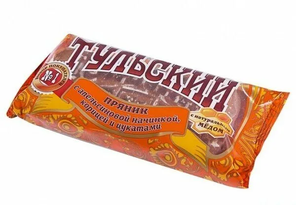 картинка Тульский пряник АПЕЛЬСИН ЦУКАТЫ КОРИЦА 130гр ШТУЧНЫЙ от нашего магазина