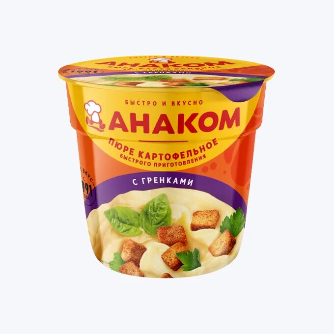 картинка Анаком Пюре СТАКАН Гренки 40гр от нашего магазина