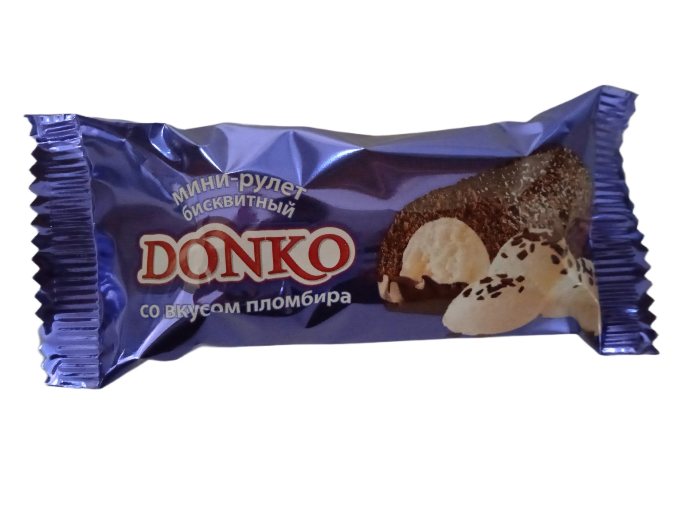 картинка Донко Мини ПЛОМБИР рулет бисквитный (вес от 250 гр) от нашего магазина