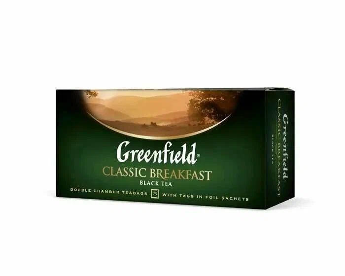 картинка Гринфилд ПАКЕТ Classic Breakfast Черный 25шт от нашего магазина