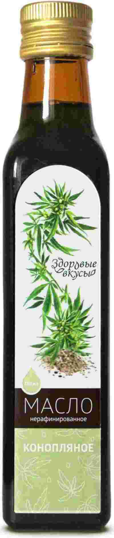 картинка Конопляное масло 250мл ЗДОРОВЫЕ ВКУСЫ от нашего магазина