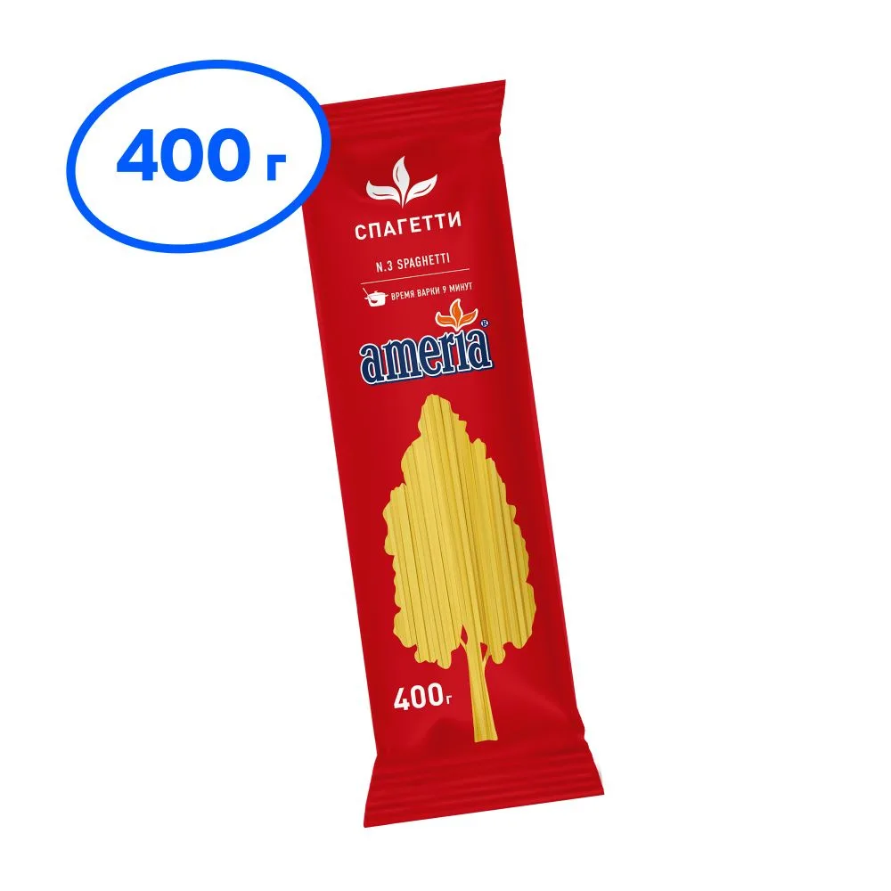 картинка Америя Спагетти (№003) 400гр макароны от нашего магазина
