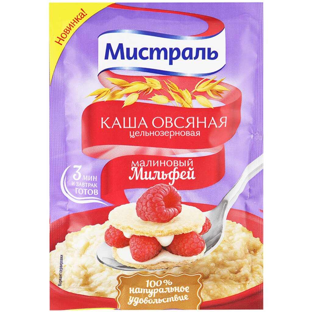 картинка Мистраль Каша Овсяная МАЛИНОВЫЙ МИЛЬФЕЙ 40гр от нашего магазина