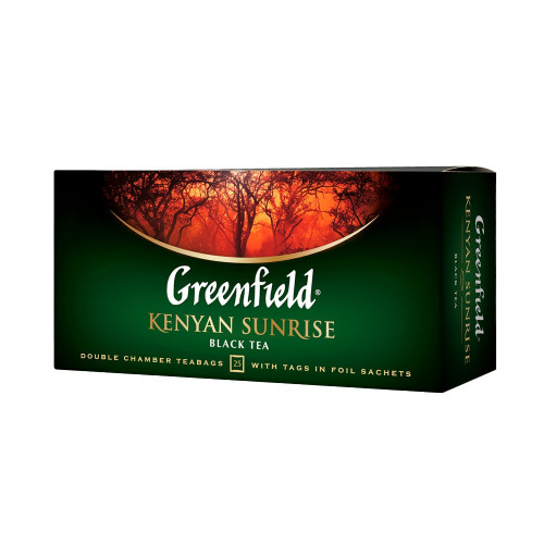 картинка Гринфилд ПАКЕТ Kenyan Sunrise Черный 25шт от нашего магазина