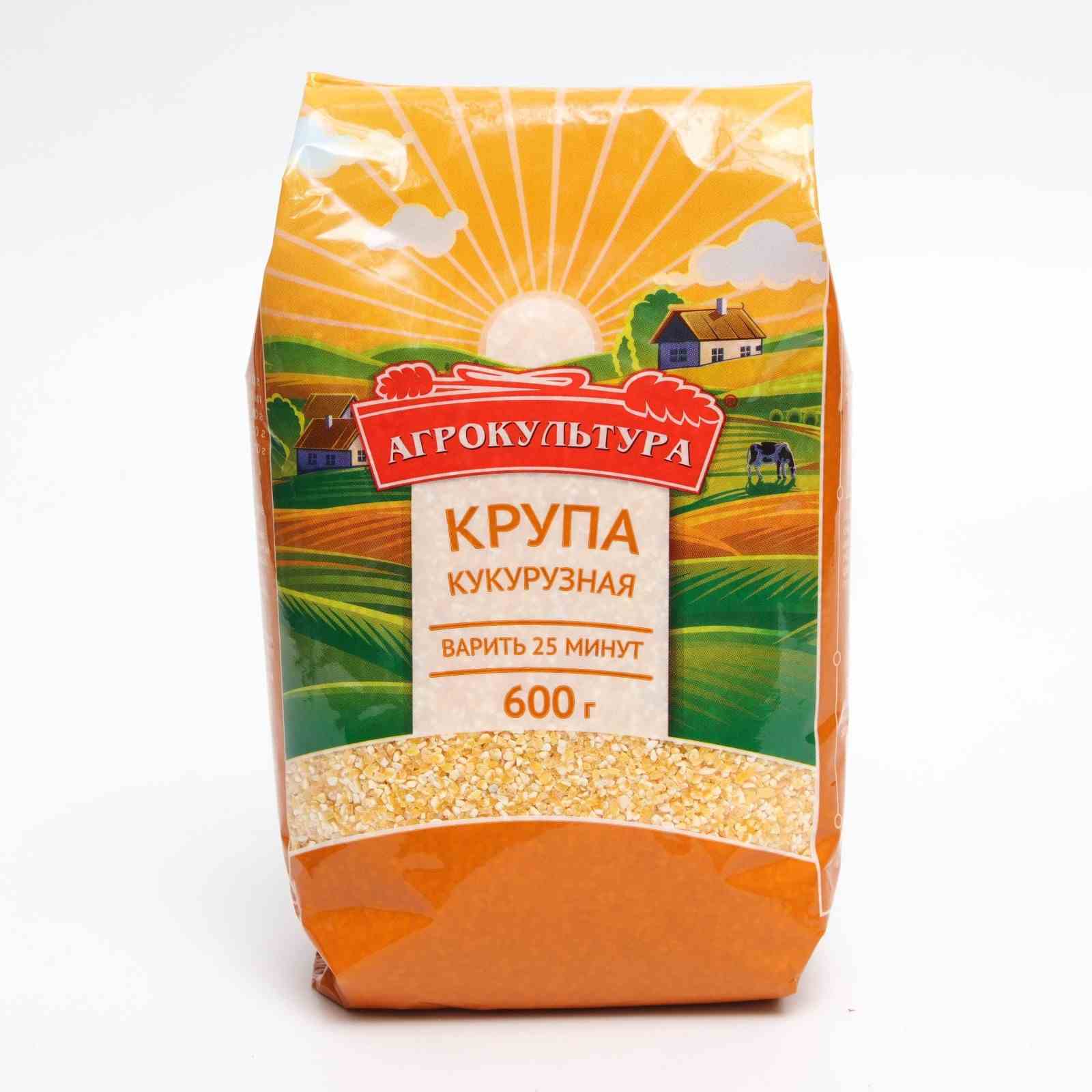 картинка Агрокульт Кукурузная крупа 600гр от нашего магазина