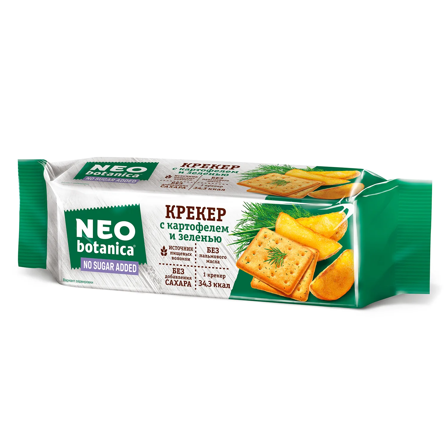 картинка Нео Крекер Картофель Зелень БЕЗ САХАРА 175гр от нашего магазина
