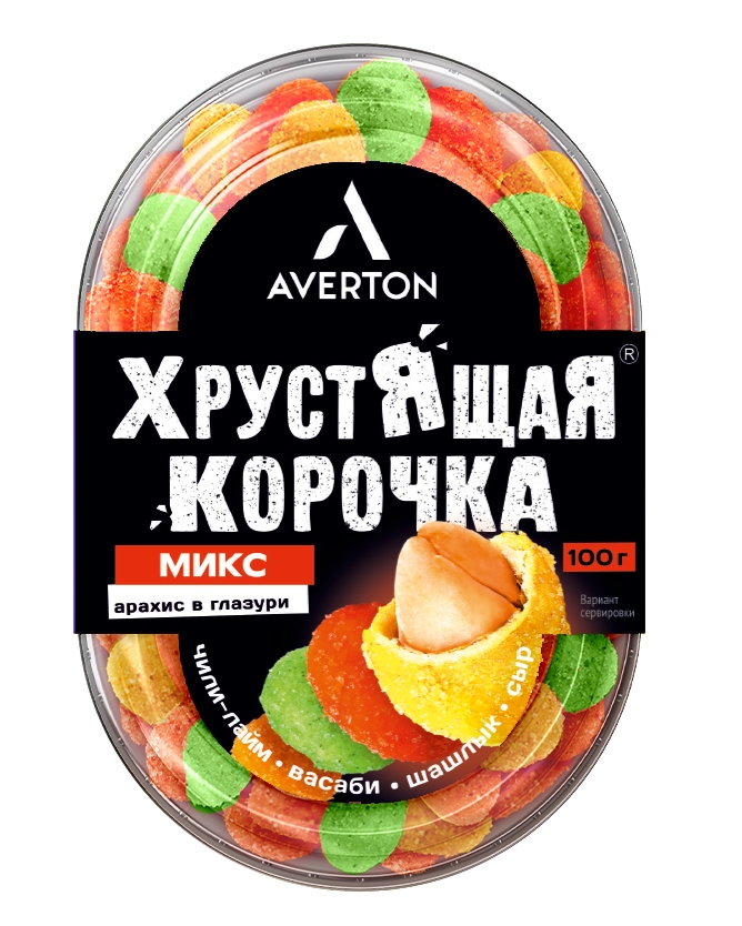 картинка Эвертон Арахис ХРУСТ ОБОЛОЧКА Микс 100гр от нашего магазина