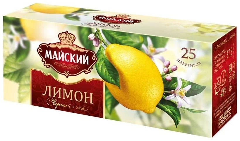 картинка Майский ЛИМОН Пакет 25шт чай от нашего магазина