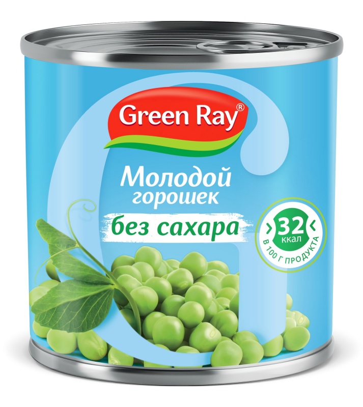 картинка Грин Рей Горошек БЕЗ САХАРА жб 425мл от нашего магазина