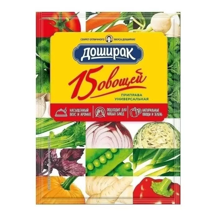 картинка Доширак 15 ОВОЩЕЙ 75г. приправа от нашего магазина