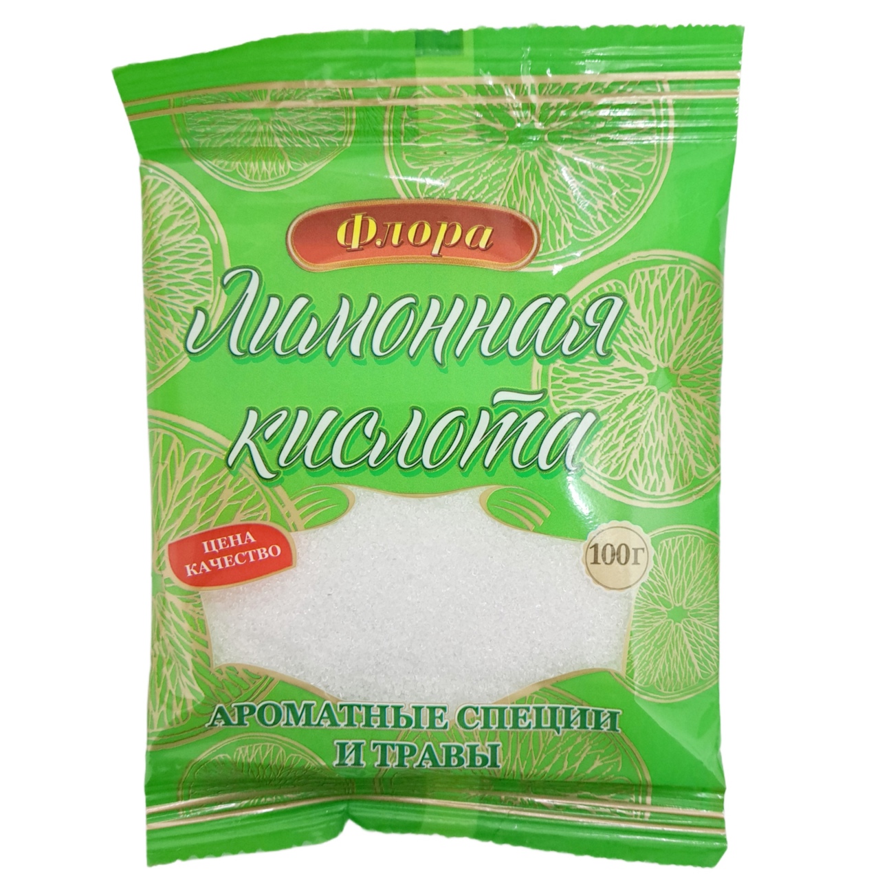 картинка ФЛОРА Лимонная кислота 100г. от нашего магазина