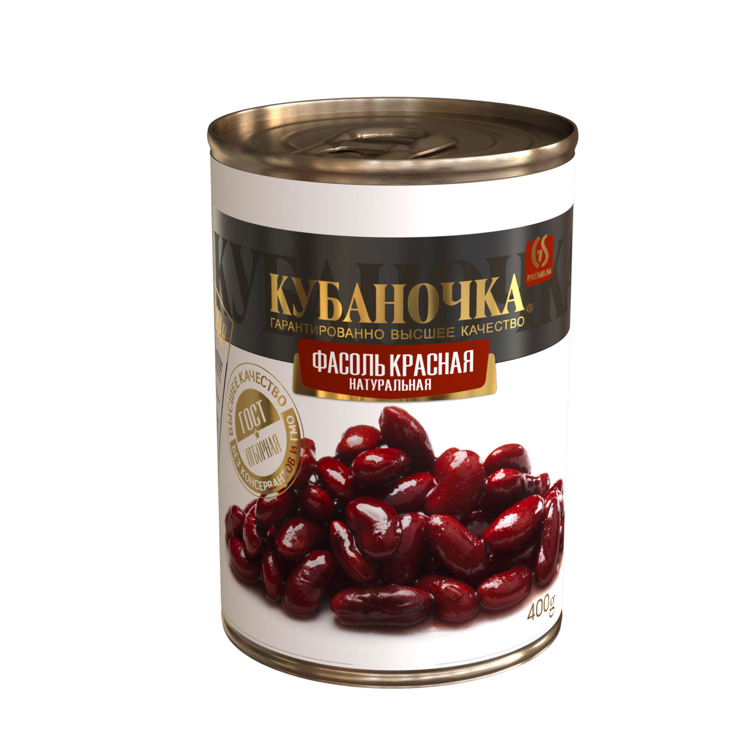 картинка Кубан Фасоль КРАСНАЯ Натуральна 400г жб от нашего магазина