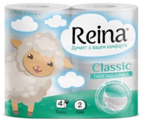 картинка РЕИНА Бумага туалетная КЛАССИК 2 сл. бон от нашего магазина