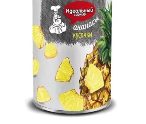 картинка Идеал гарнир АНАНАСЫ КУСОЧКАМИ 580мл от нашего магазина