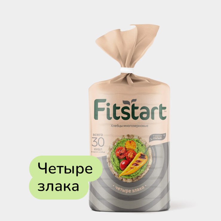 картинка Фитстарт Хлебцы ЧЕТЫРЕ ЗЛАКА 90гр от нашего магазина