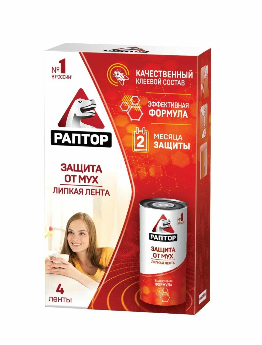 картинка Раптор ЛЕНТА от мух 4шт упаковка от нашего магазина