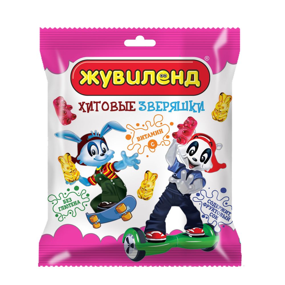 картинка Жувиленд Хитовые Зверяшки 85 г. от нашего магазина