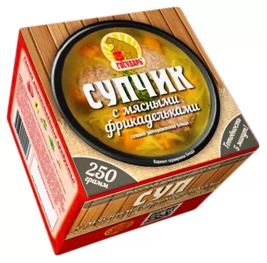 картинка Государь суп С ФРИКАДЕЛЬКАМИ (250г) от нашего магазина