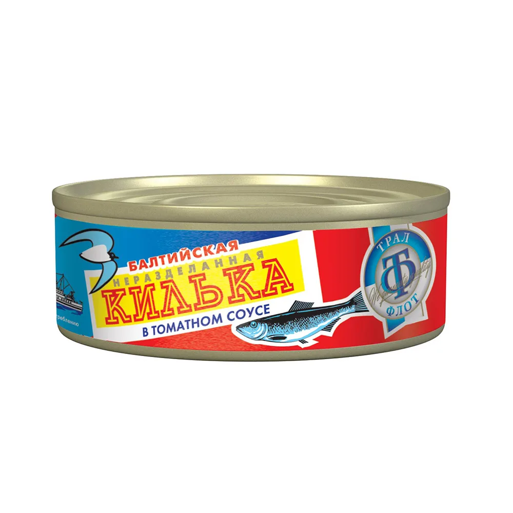картинка Трал Флот Килька в Томате балт неразделан 230гр от нашего магазина