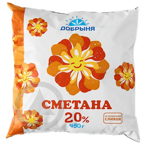 картинка Добрыня СМЕТАНА 20% 400г от нашего магазина