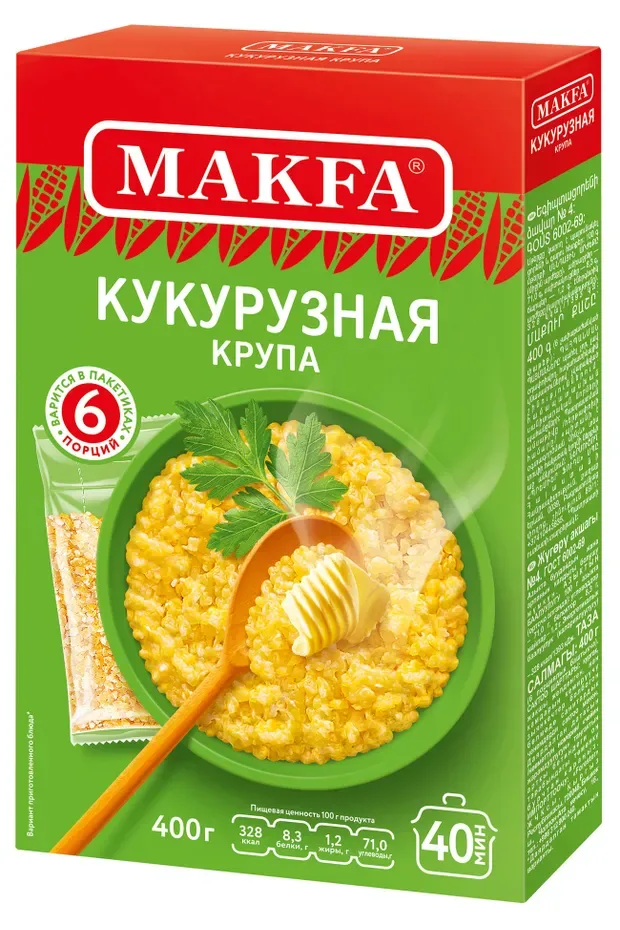 картинка Макфа КУКУРУЗНАЯ вар пакеты 400гр от нашего магазина