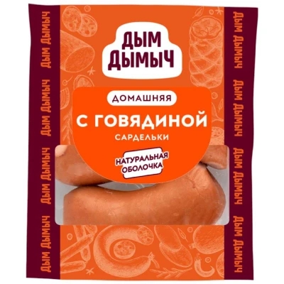 картинка Дым Сардельки с ГОВЯДИНОЙ (вес от 350 гр) от нашего магазина
